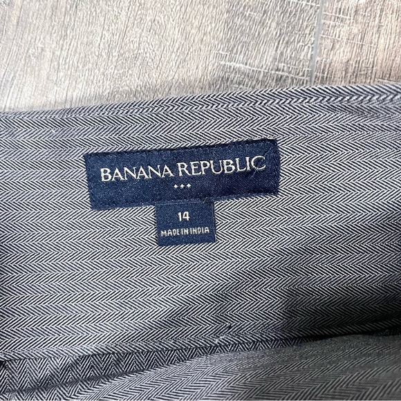 Banana Republic Knee Length Modest Gray Pencil Skirt Size 14 - Picture 8 of 8